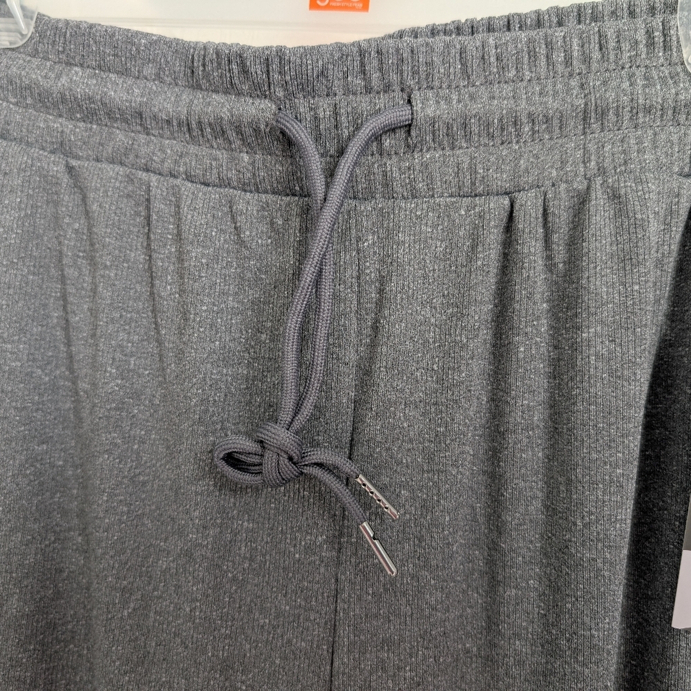 ❤️2 FOR 25❤️ Love Poem Cozy Wide-Leg Lounge Pants - Gray - Picture 3 of 4